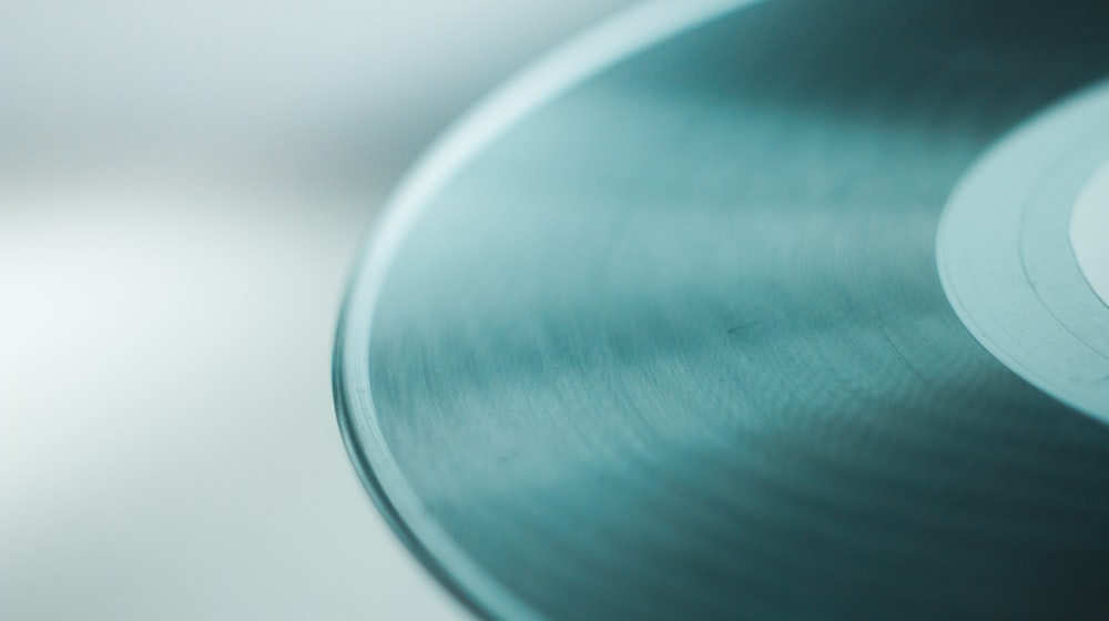 blue round light on white surface