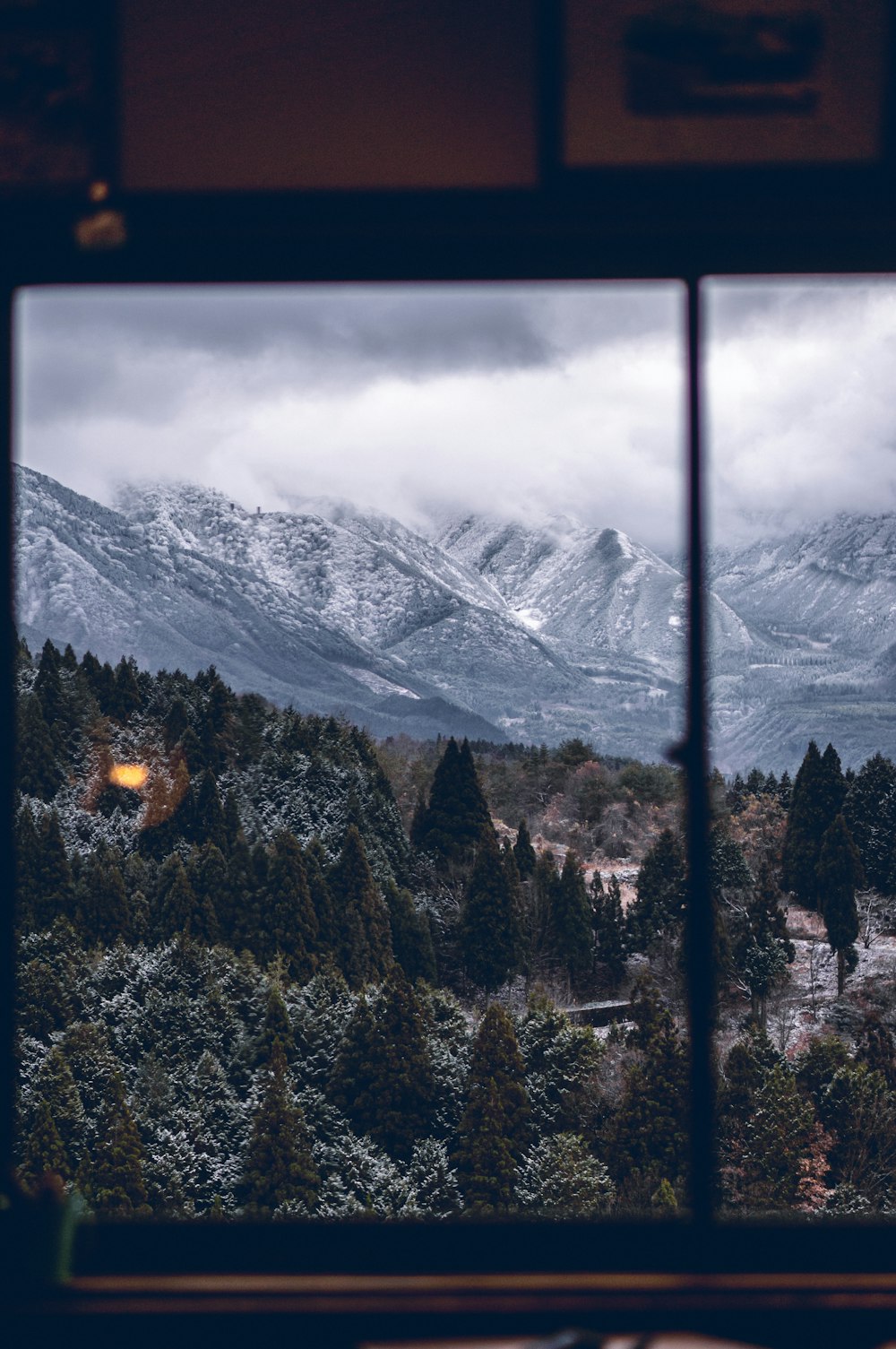 snow covered mountain during daytime