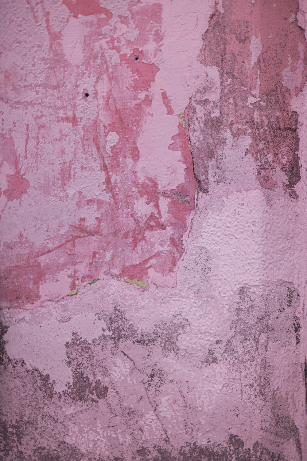 분홍색과 흰색 페인트 벽