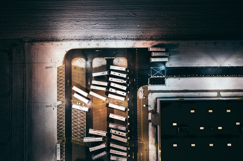 black and white wooden staircase