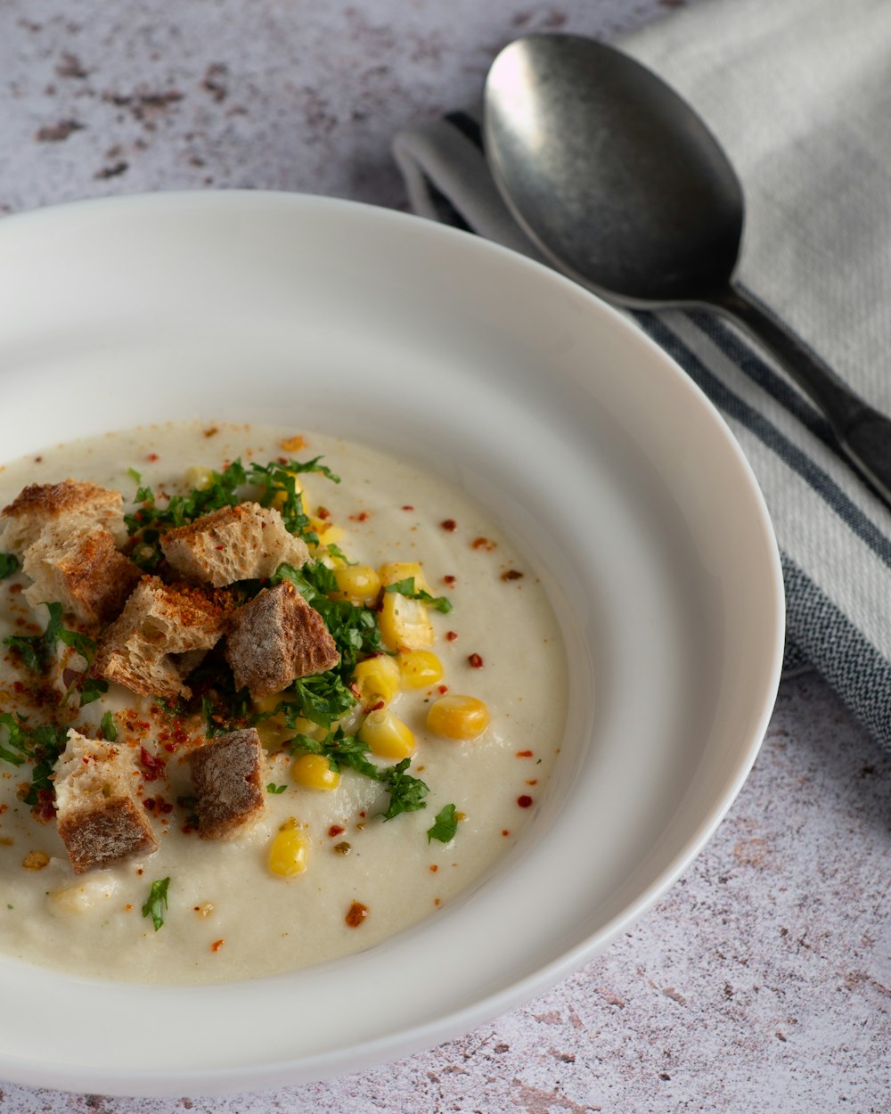 cooked food on white ceramic plate