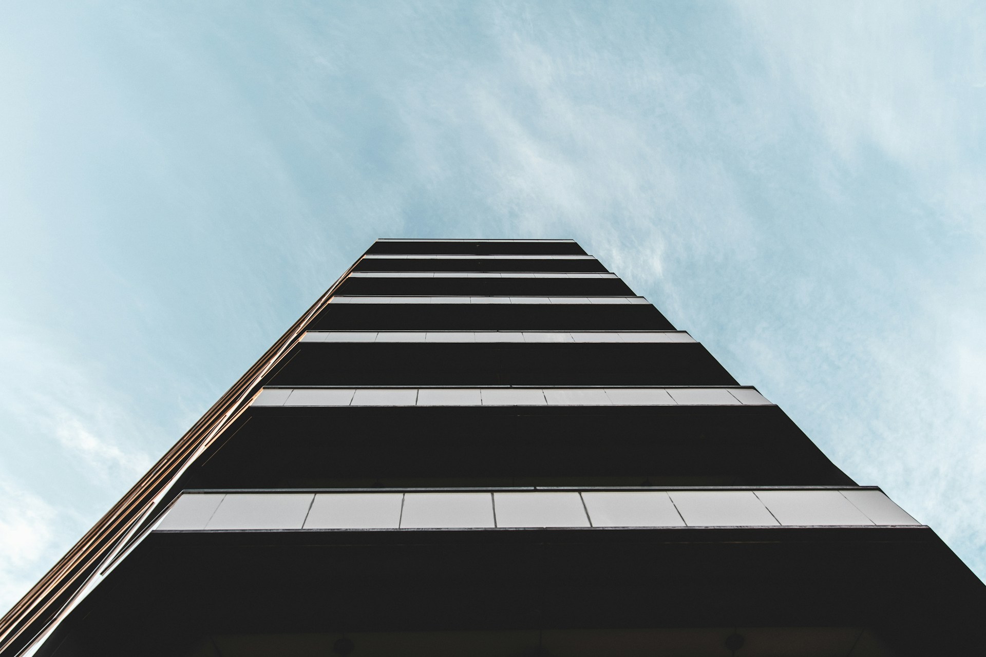 black and white concrete building