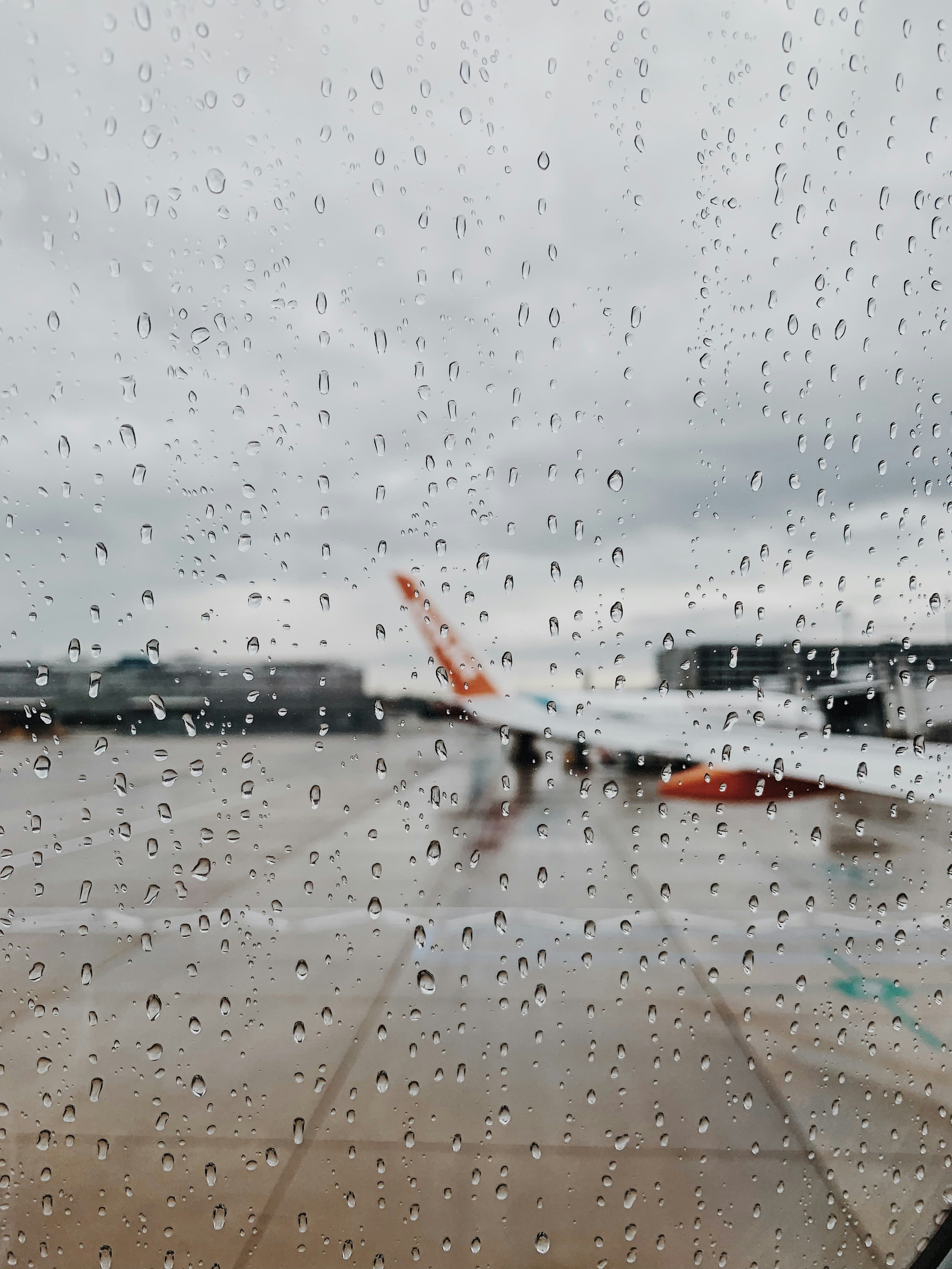water droplets on glass window