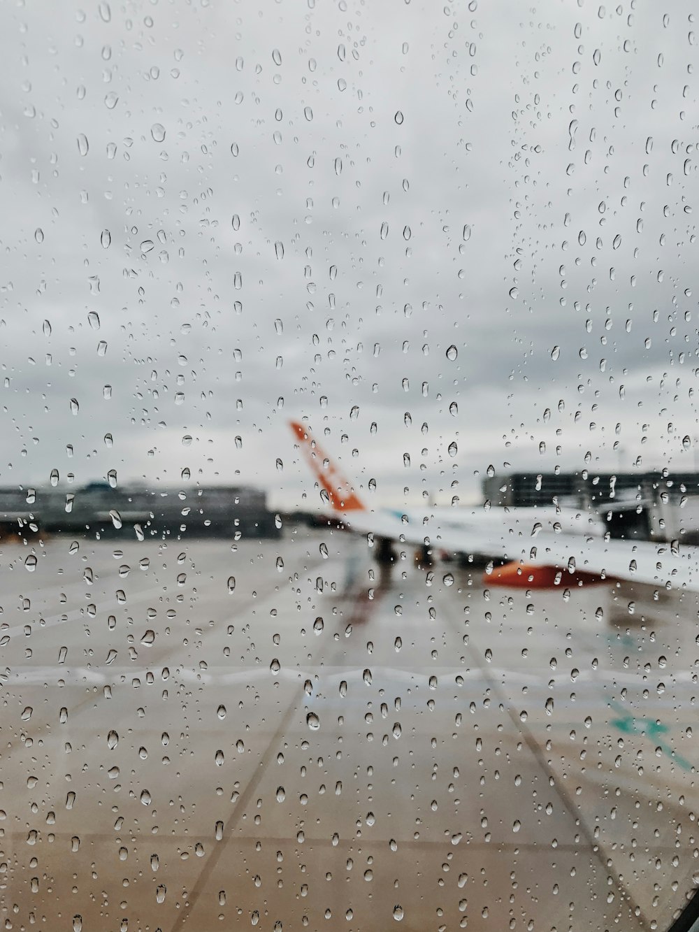 water droplets on glass window