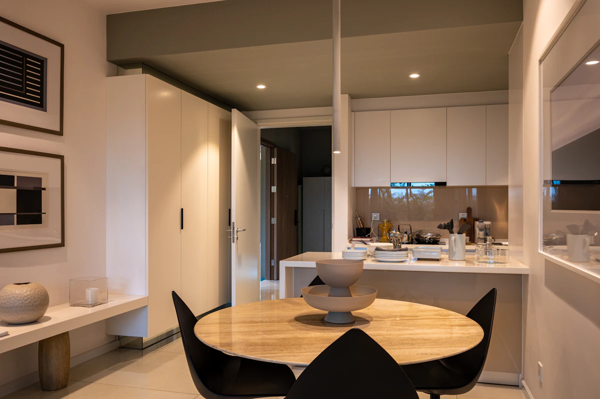 Clean kitchen worktop