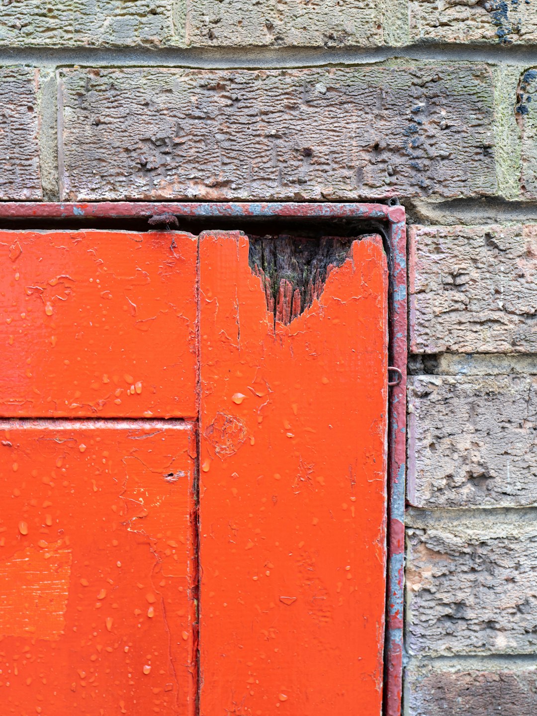 red and gray concrete brick wall