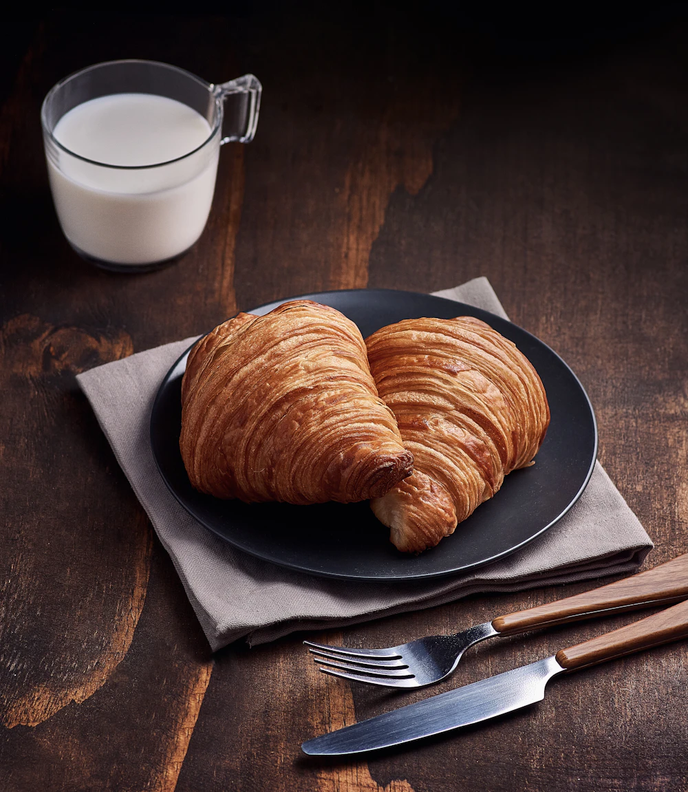 An assortment of buttery pastries and croissants