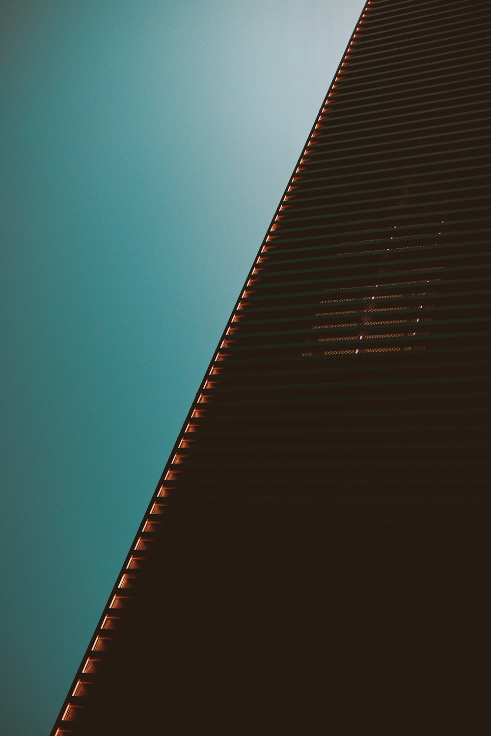 brown and black striped roof