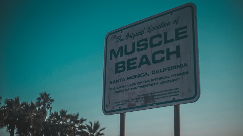 white and black street sign