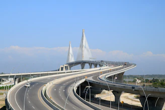 white bridge over the river