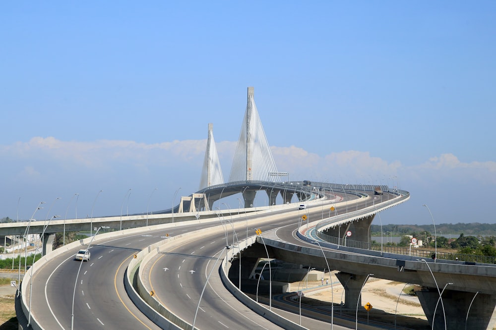 white bridge over the river