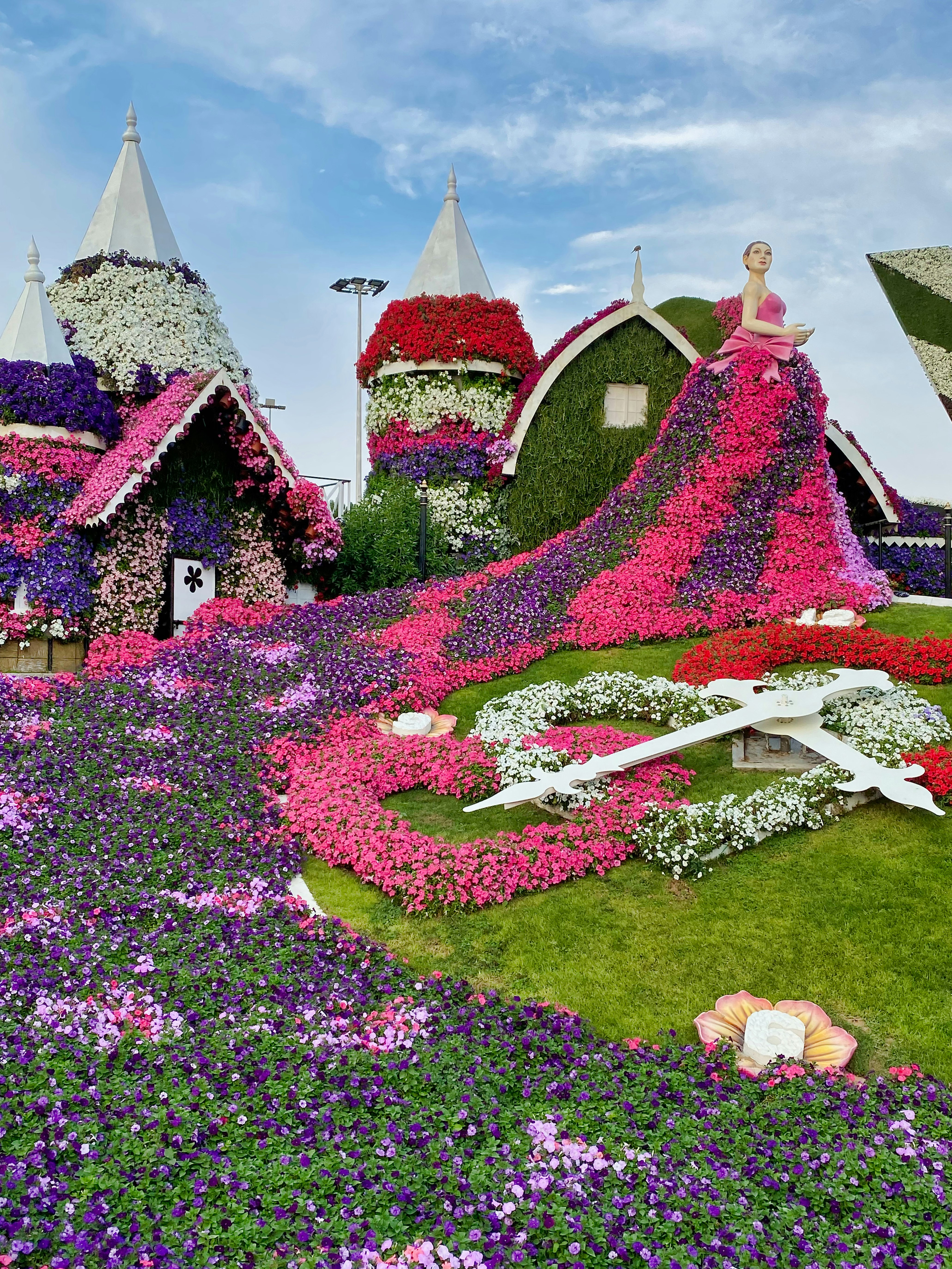 The beautiful Miracle Garden in Dubai. Best attraction in this Valentine season.