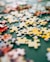 red white and gray jigsaw puzzle