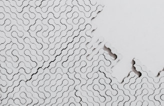 white and black polka dot textile