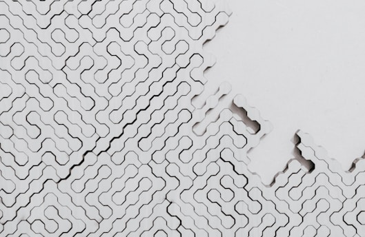 white and black polka dot textile