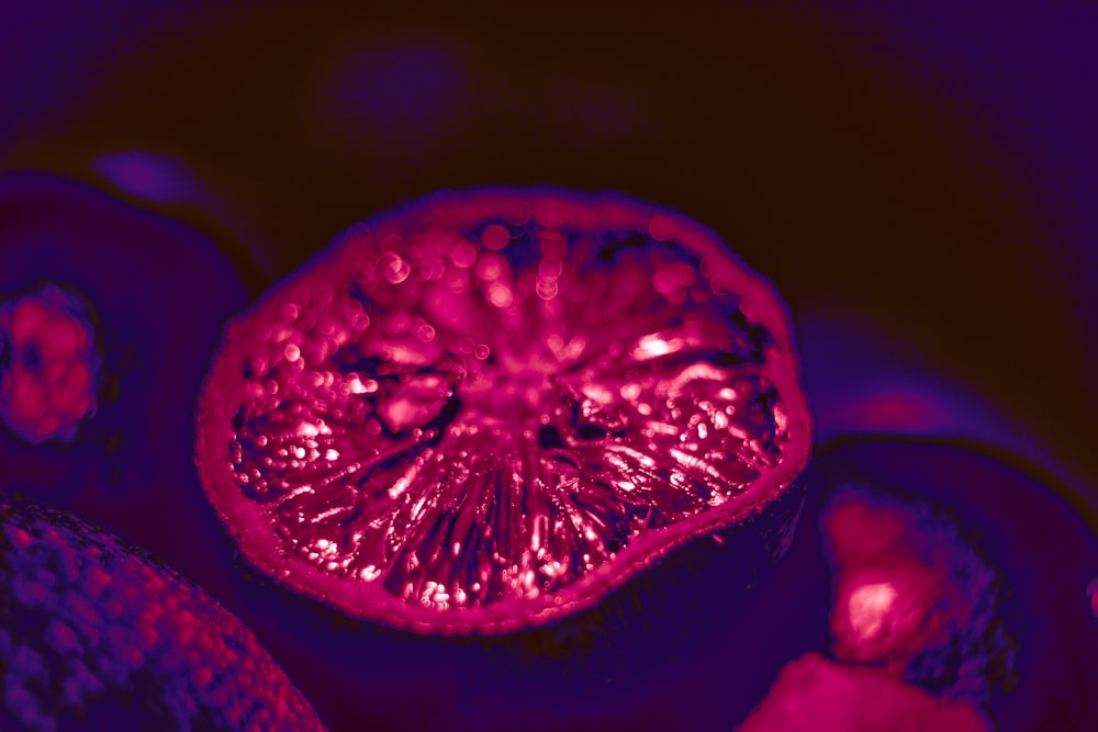 red fruit with water droplets