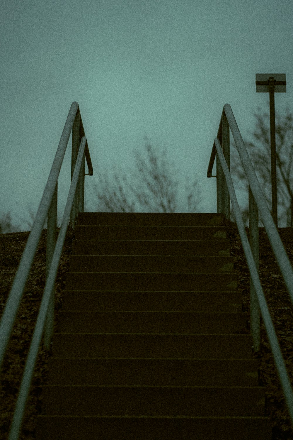 gray scale photo of staircase