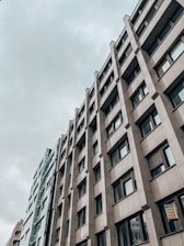 Modern office building with glass windows and professional atmosphere