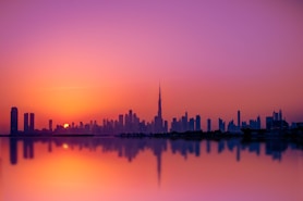Couché de soleil sur Dubai
