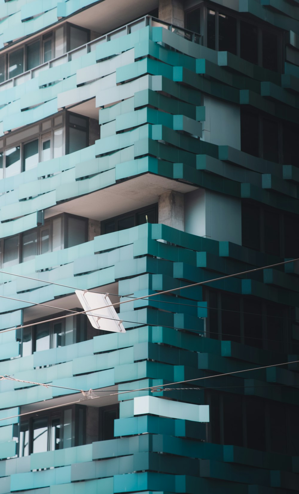 white and green concrete building