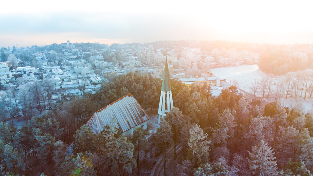 aerial view of city during daytime