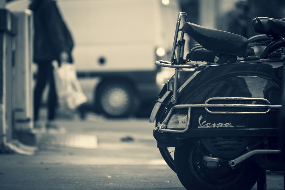 black motorcycle on road during daytime