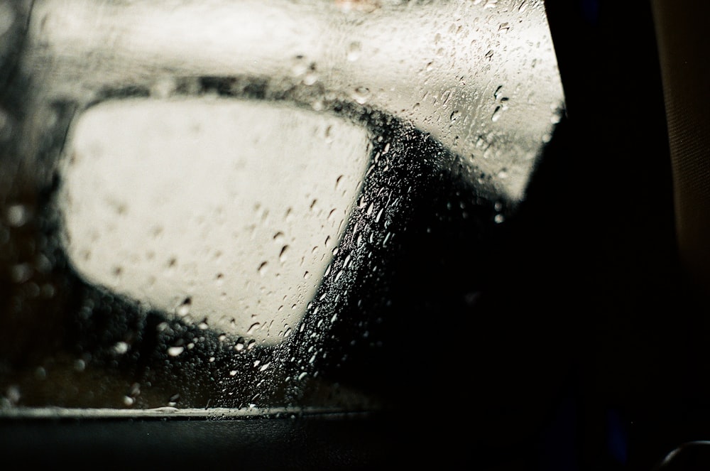 water droplets on clear glass