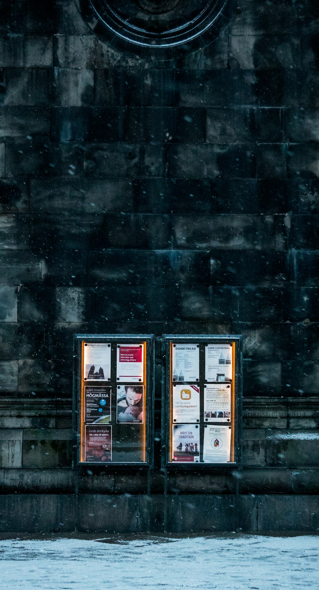 black wooden framed glass window