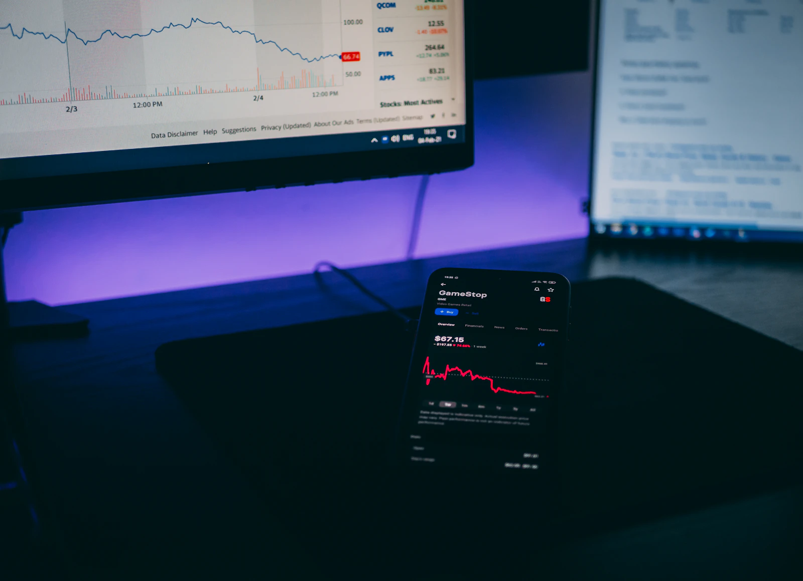 AI trading bot monitoring market data and executing trades automatically