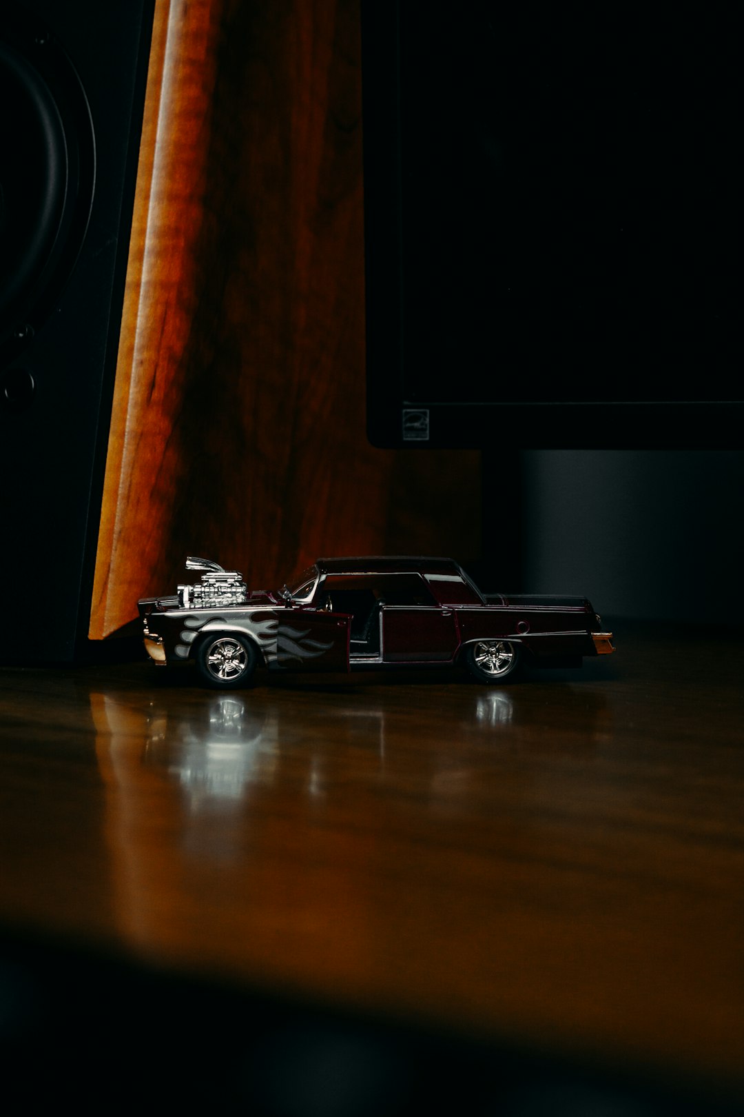 red chevrolet camaro scale model