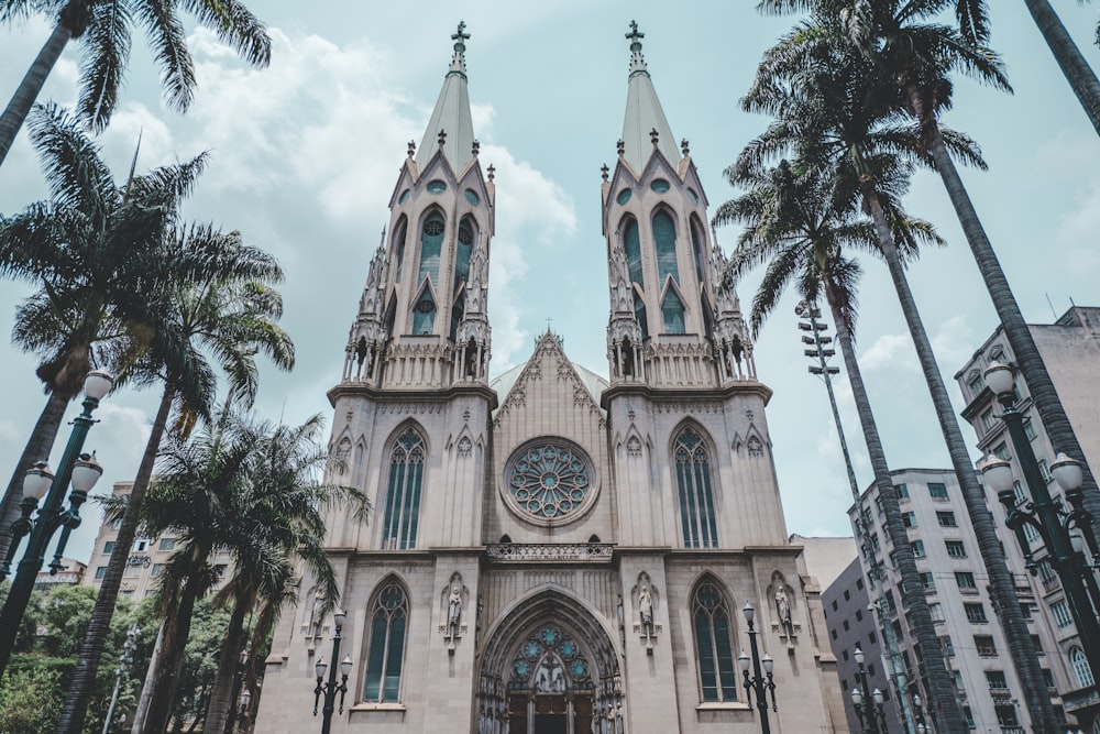 beige concrete church under blue sky during daytime