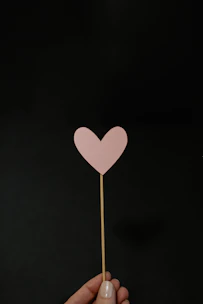 black and white heart illustration