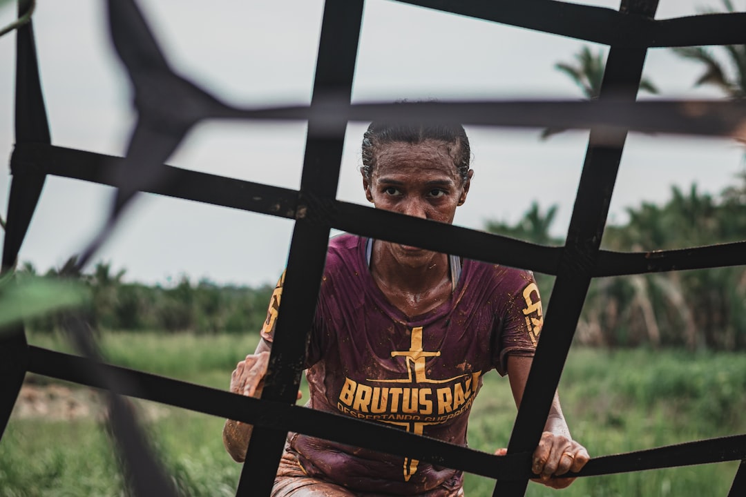 american football player sideline portrait