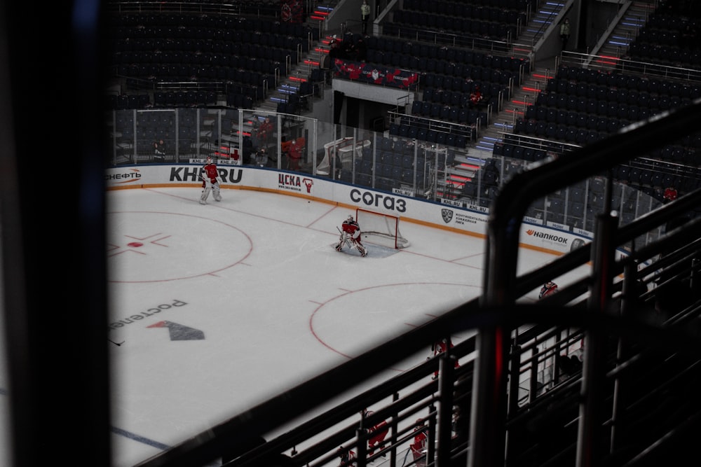 ice hockey players on field