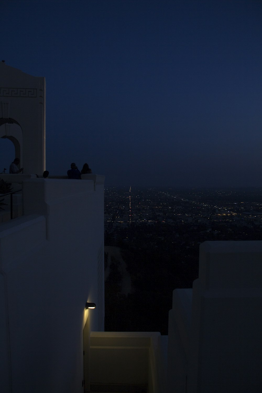 white concrete building during night time