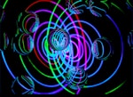 green and yellow spiral illustration