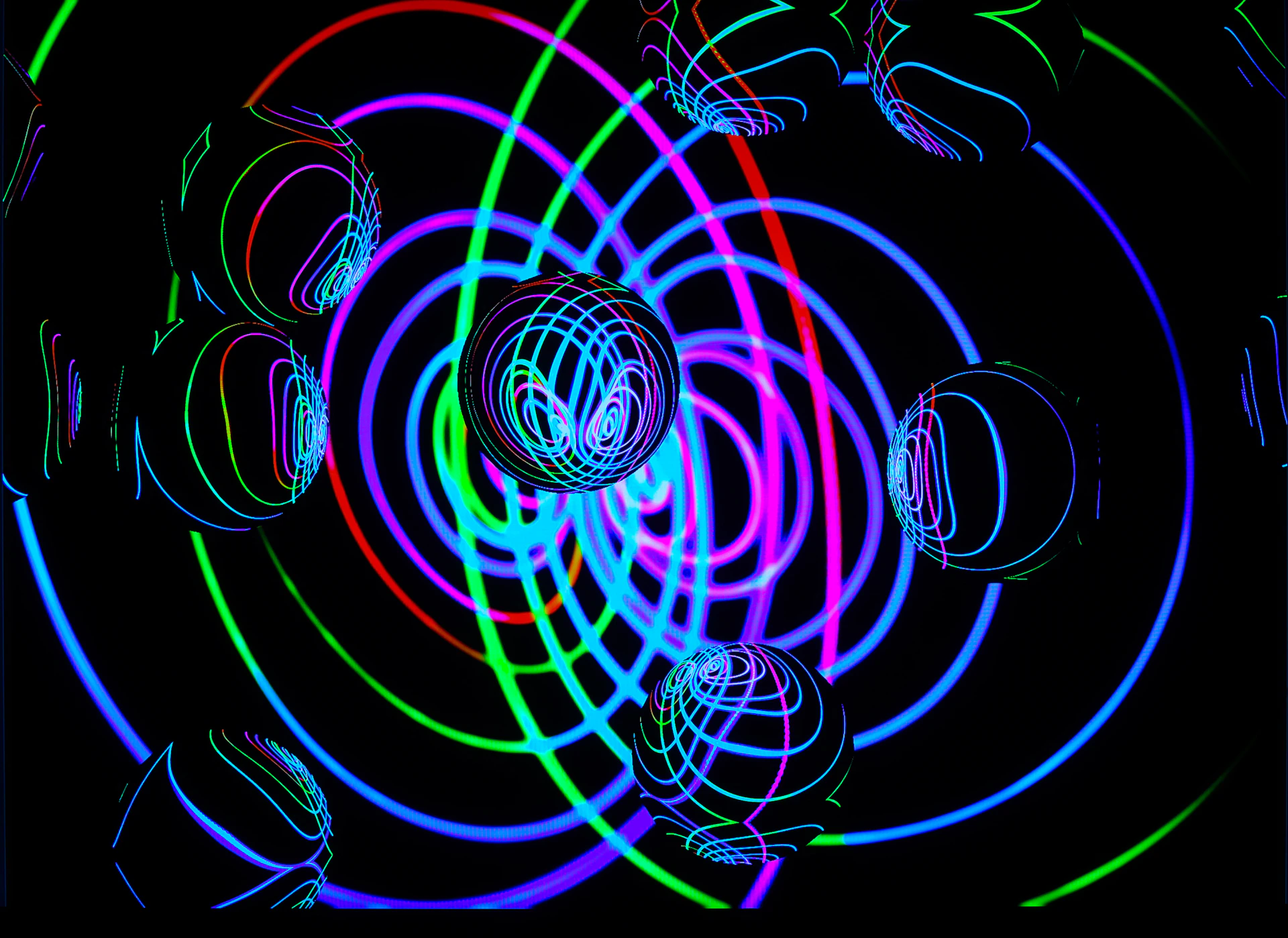 green and yellow spiral illustration