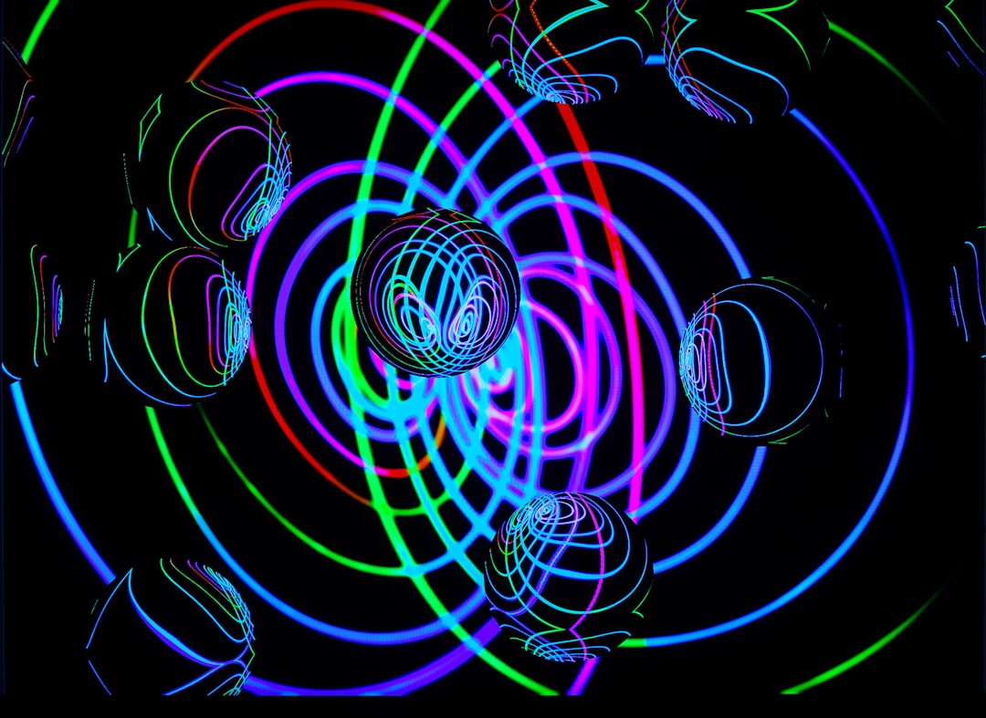 green and yellow spiral illustration, light trail ></figure> > > If you interested in my artwork, please visit and follow instagram.com/flyd2069