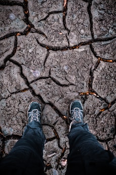A rugged aeroboot in a natural outdoor setting.