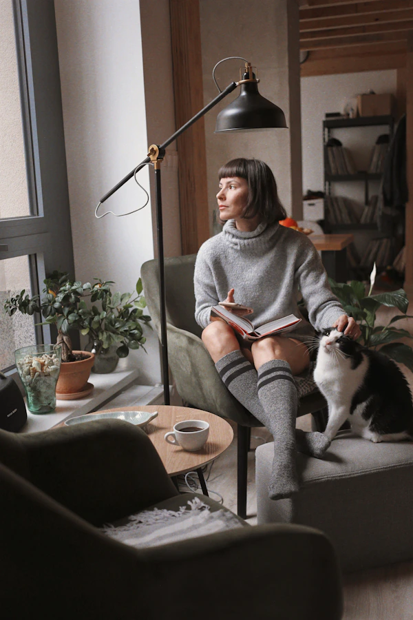Woman relaxed and at ease