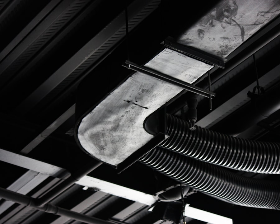 Ductwork inspected during a duct-cleaning visit