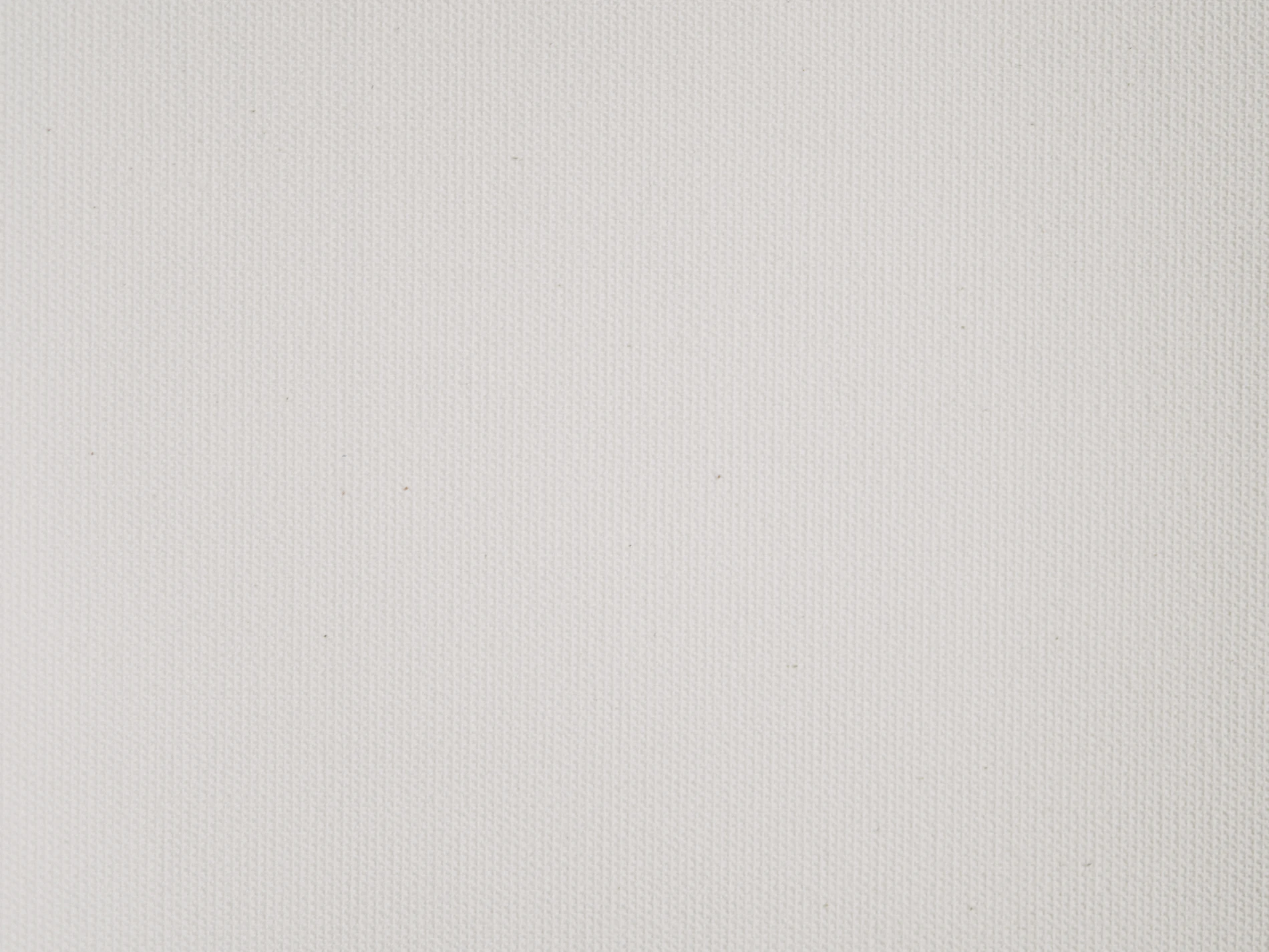 Close-up of a fine woven white canvas