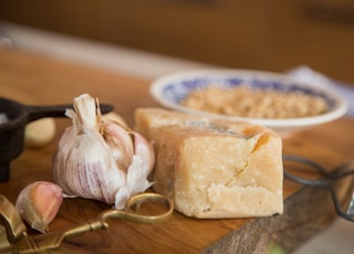 sliced bread on brown wooden chopping board