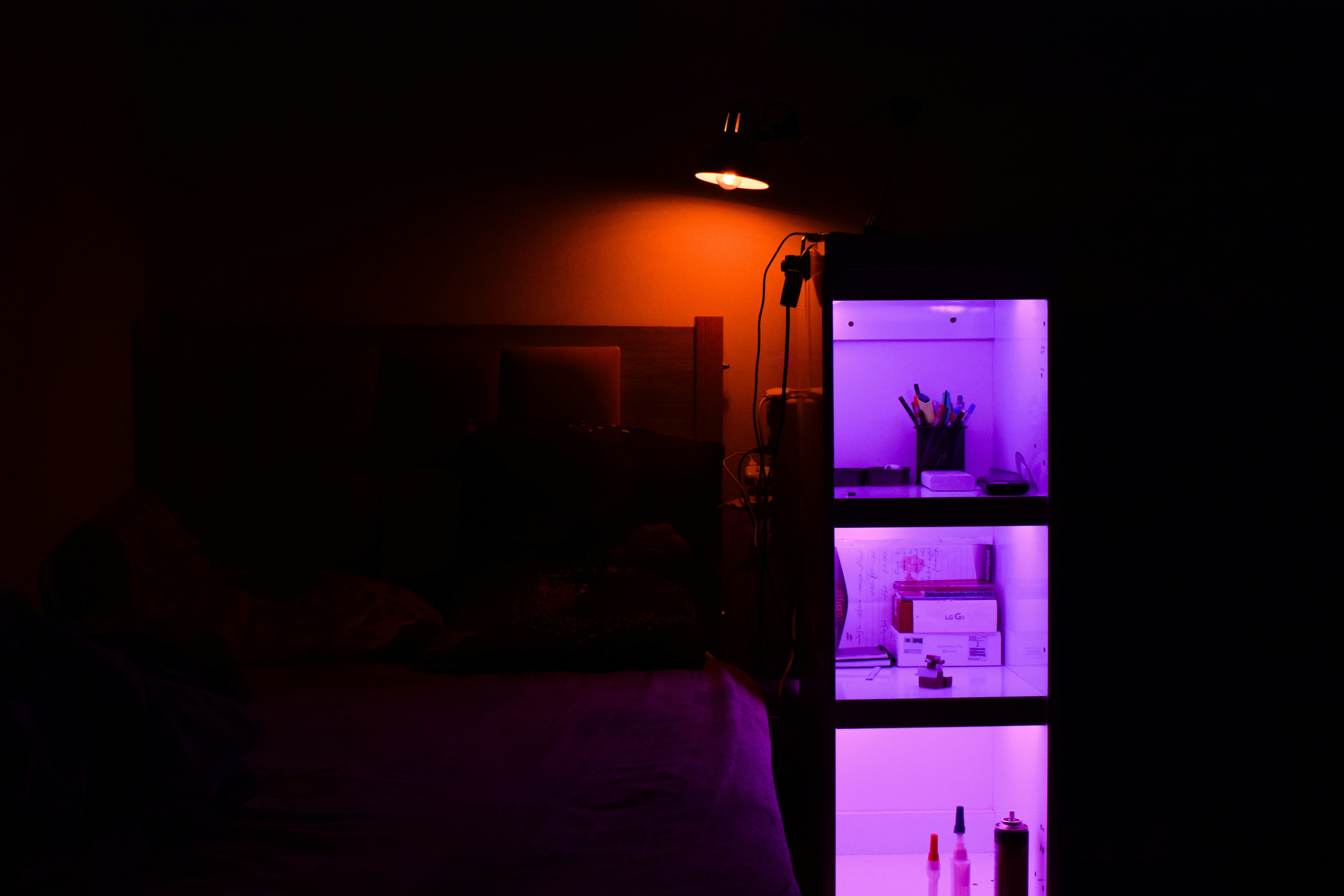 Black flat screen tv turned off