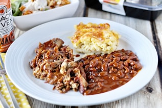 fried food on white ceramic plate