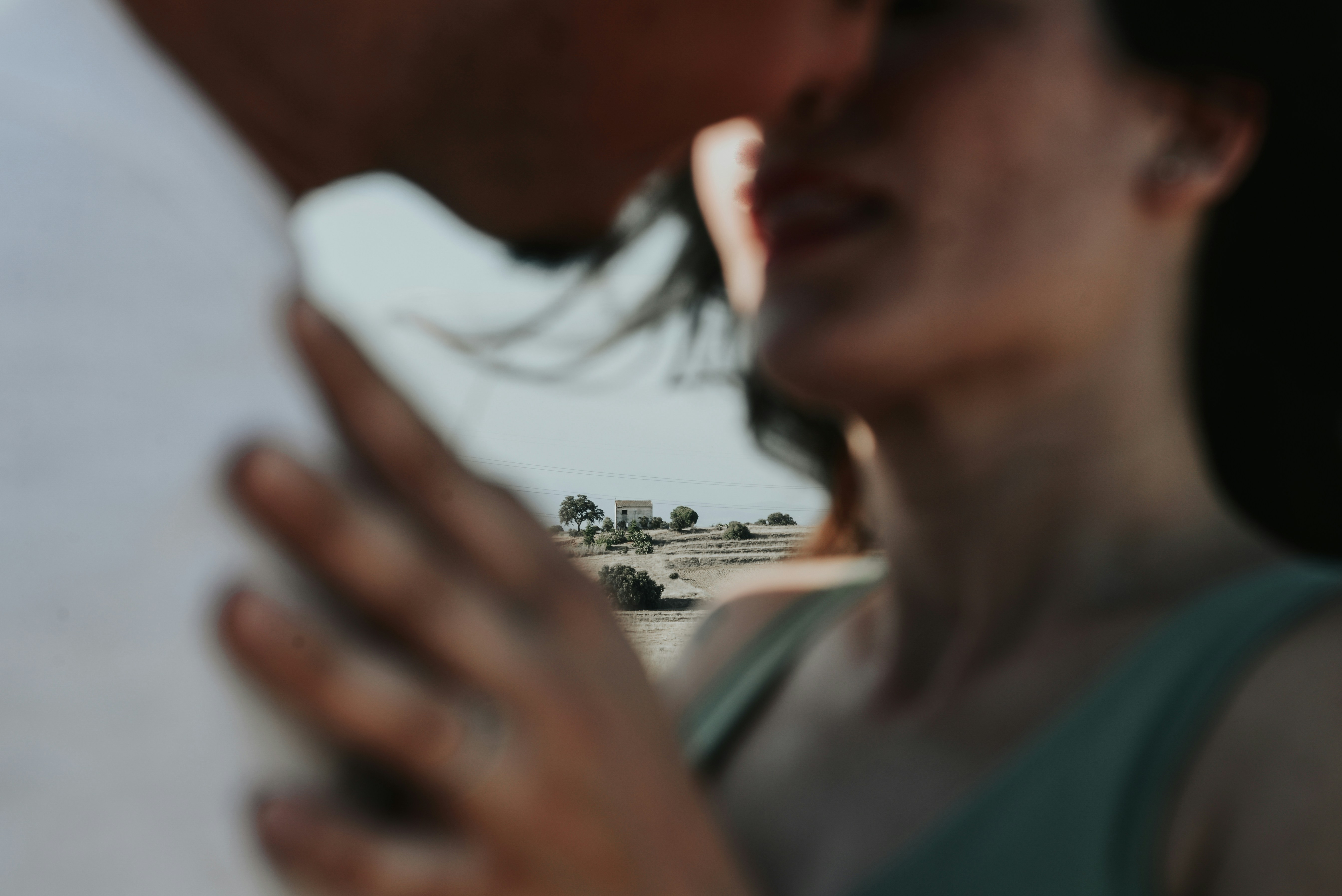 woman in white and black shirt