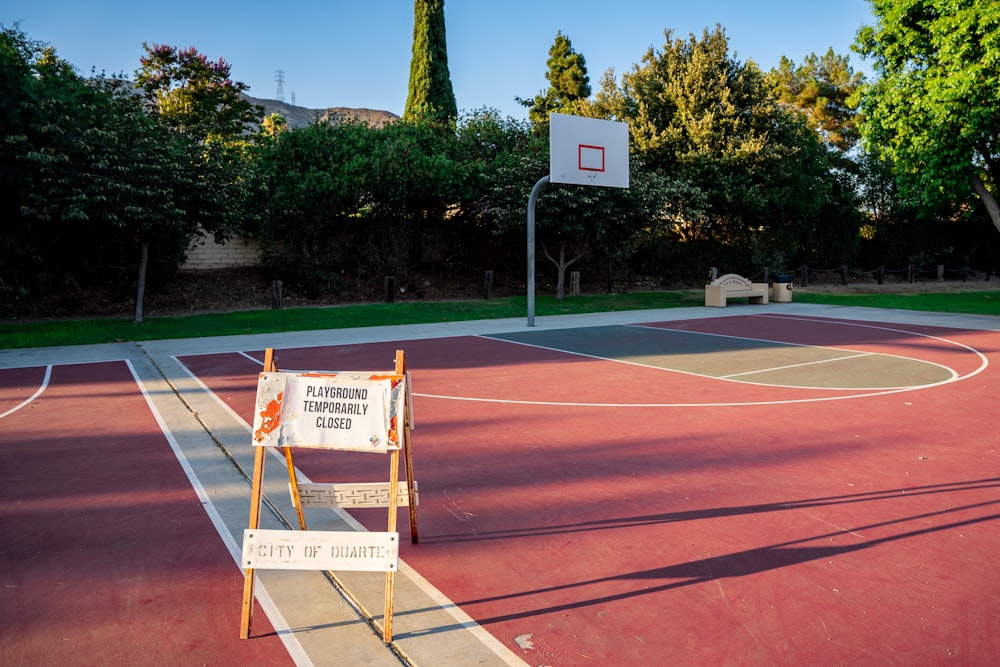 white and brown basketball court