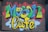 A graffiti mural painted on a metal shutter, featuring the words 'Mason Cafe' in vibrant colors. The word 'Mason' is depicted in blue, green, and yellow with a black outline, while 'Cafe' is shown in yellow with a black outline and white highlights. The background includes splashes of red and light blue, creating a visually dynamic and energetic composition.