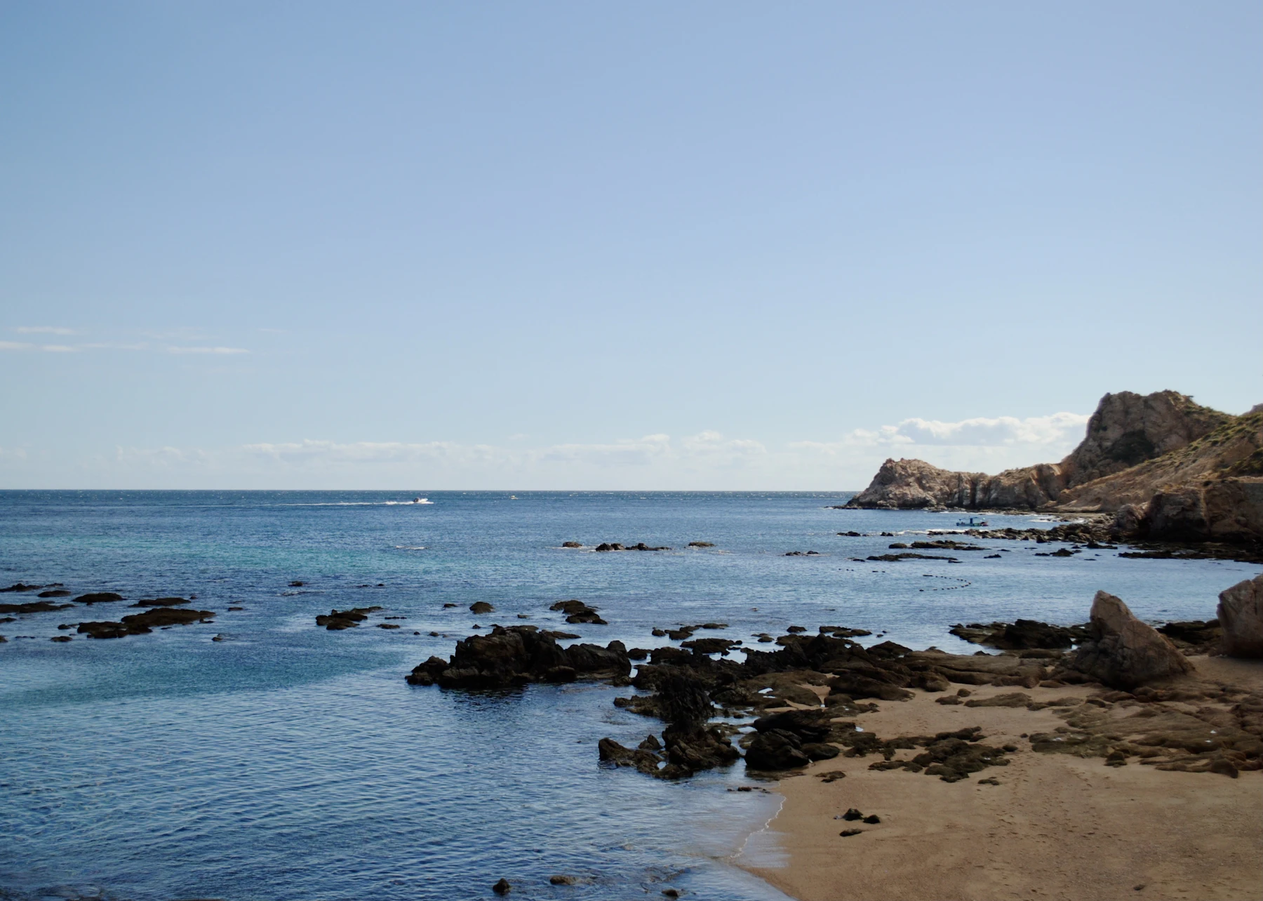 Rock formation in the sea, Baja California Sur