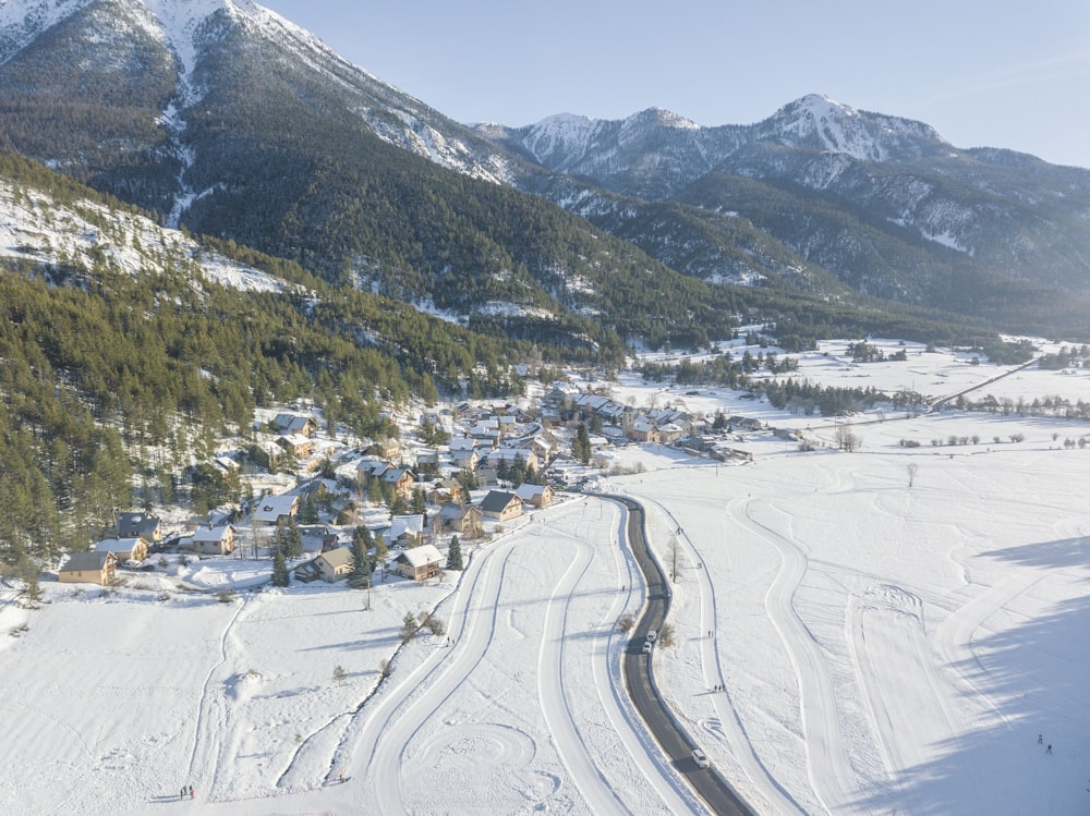 snow covered mountain during daytime